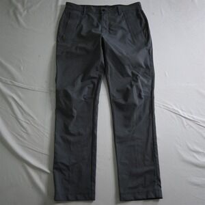 Lululemon 36x32 Gray Stripe Zip Pocket Commuter‎ Mens Pants